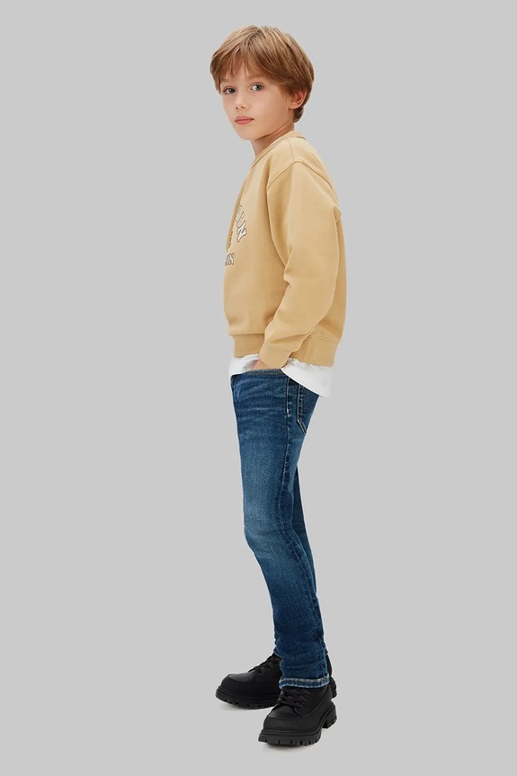 Calvin Klein Jeans jeansy dziecięce SLIM niebieski IB0IB02303.128.176.PPYA