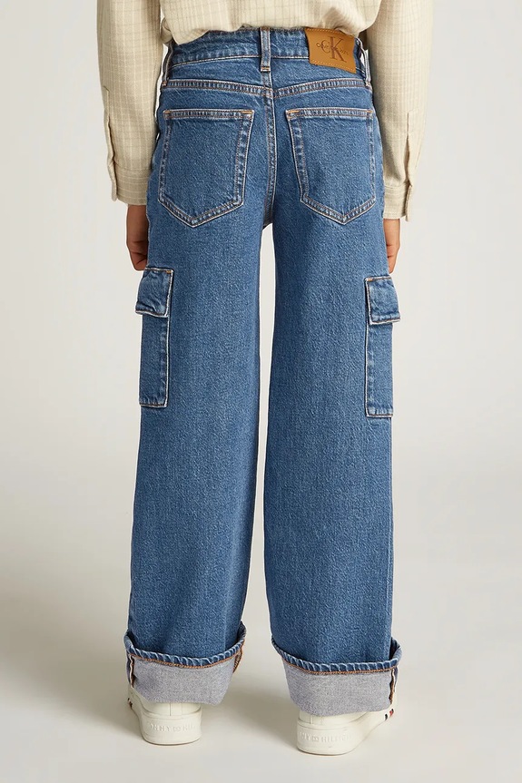 Dječje traperice Calvin Klein Jeans SKATER RGD plava IB0IB02318.PPYA
