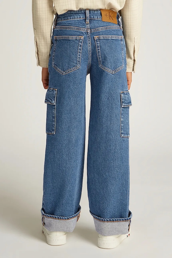 Dječje traperice Calvin Klein Jeans SKATER RGD plava IB0IB02318.PPYA