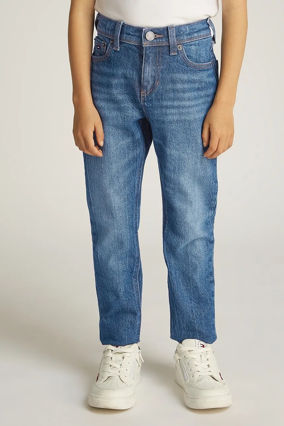Dječje traperice Tommy Hilfiger SCANTON Y plava KB0KB09324.128.176.PPYA