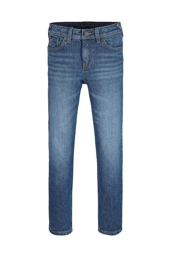 Dječje traperice Tommy Hilfiger SCANTON Y KB0KB09324.128.176.PPYA plava SS25