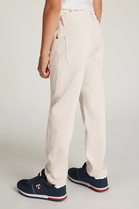 Dječje traperice Tommy Hilfiger SKATER bež KB0KB09330.128.176.PPYA