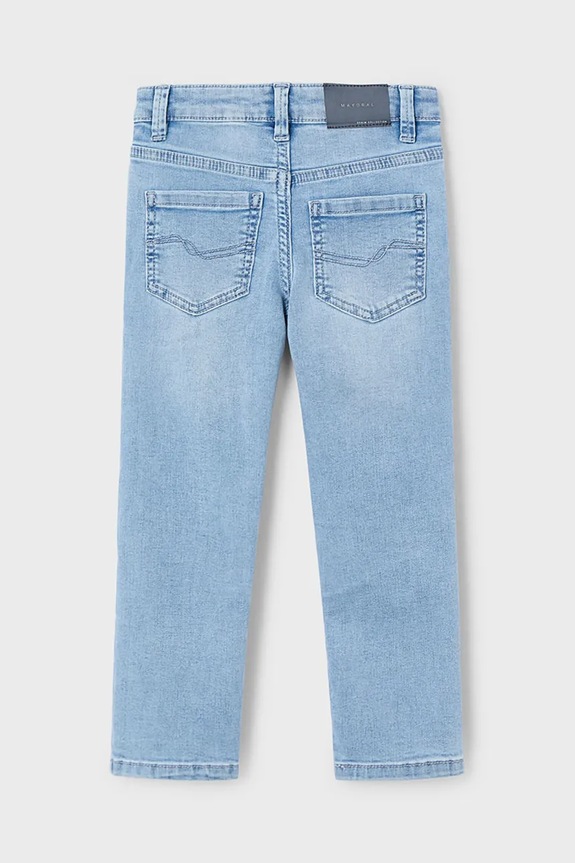 Dětské rifle Mayoral slim fit basic 515.5B.Mini.PPYA modrá SS25