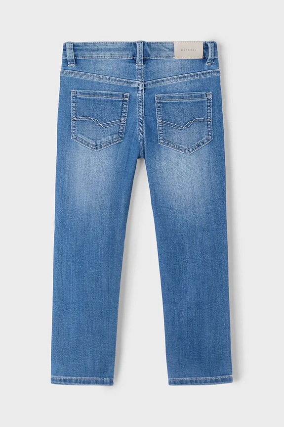 Băieți Mayoral jeans copii slim fit basic 515.5B.Mini.PPYA albastru