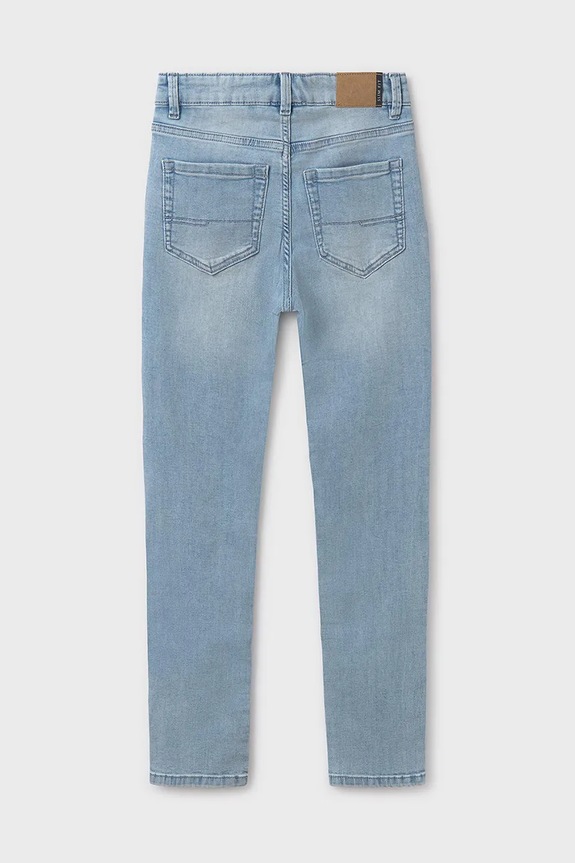 Băieți Mayoral jeans copii slim fit basic 538.7C.Junior.PPYA albastru