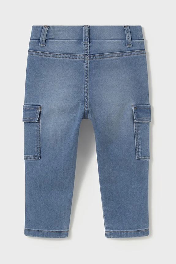 Mayoral jeansy niemowlęce cargo 1578.3C.Baby.PPYA niebieski SS25