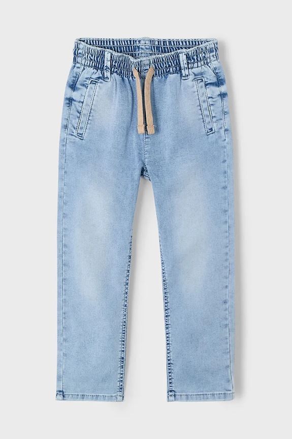Dětské rifle Mayoral soft denim jogger Planet friendly modrá 3564.5B.Mini.PPYA