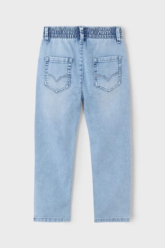 Dětské rifle Mayoral soft denim jogger 3564.5B.Mini.PPYA modrá SS25