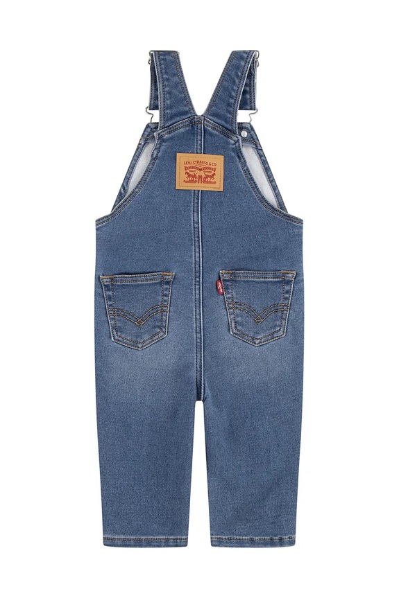 Levi's ogrodniczki jeansowe dziecięce MY FIRST OVERALL 6EM334 niebieski SS25