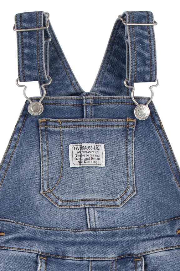 Chłopiec Levi's ogrodniczki jeansowe dziecięce MY FIRST OVERALL 6EM334 niebieski