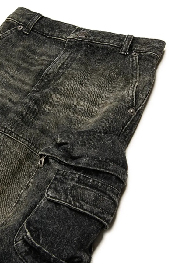 Diesel jeans copii DFISH-CARGO-S-J TROUSERS negru J02155