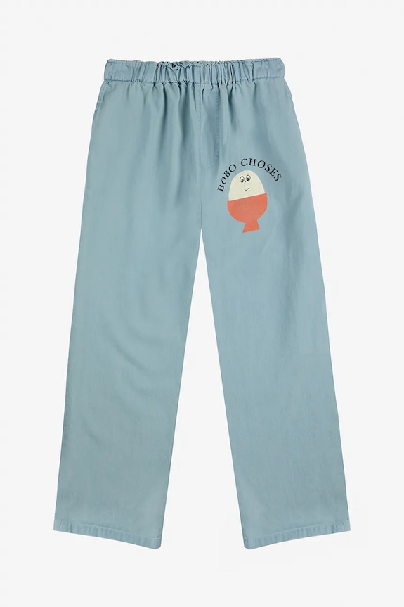 Bobo Choses jeansy dziecięce Morning Egg 125AC083 turkusowy SS25