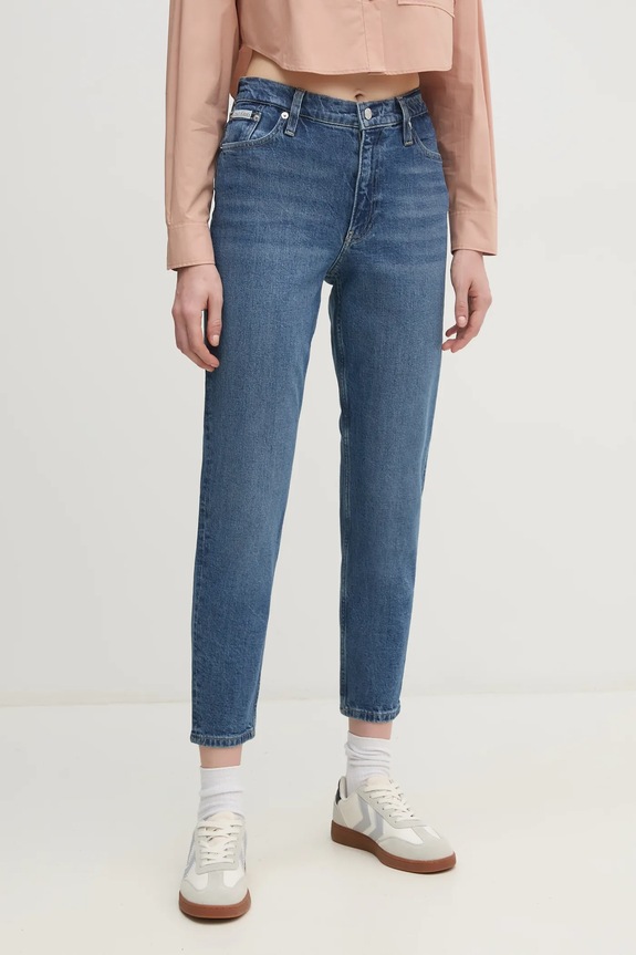 Дънки Calvin Klein Jeans Planet friendly син J20J224514