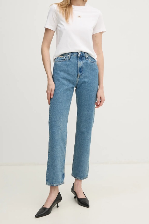 Rifle Calvin Klein Jeans J20J224996 modrá SS25