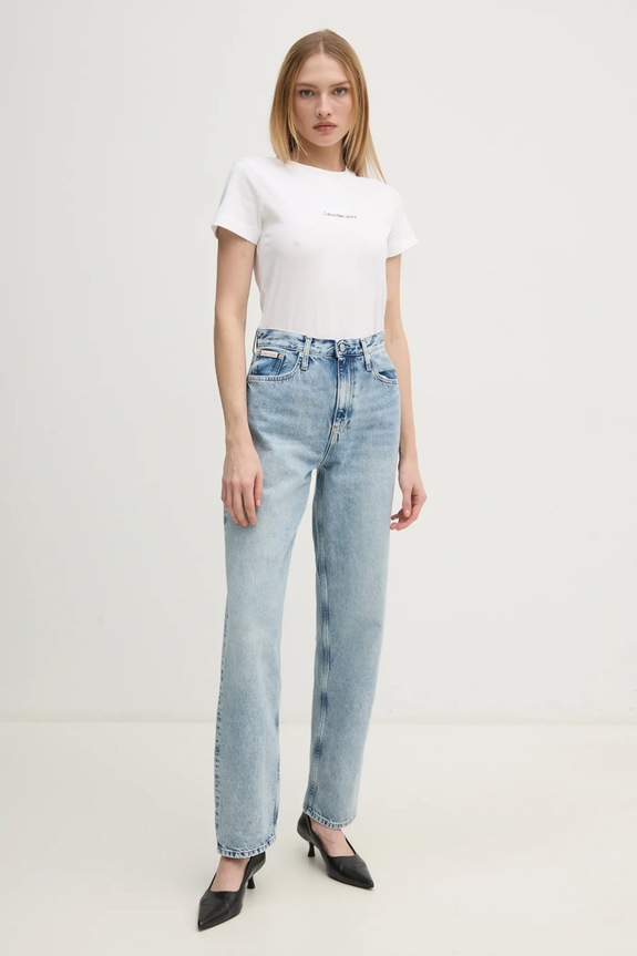 Calvin Klein Jeans jeansy J20J225002 niebieski SS25