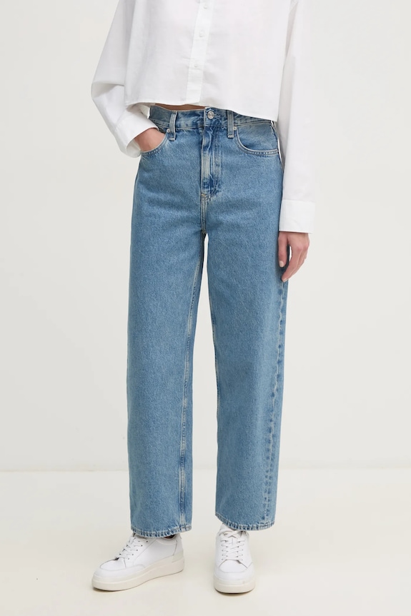 Rifle Calvin Klein Jeans Planet friendly modrá J20J225005