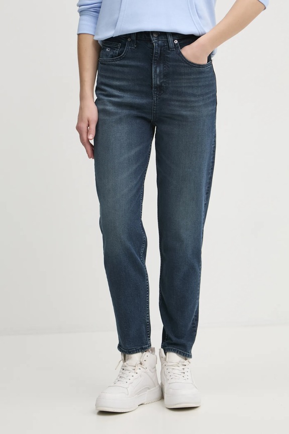 Traperice Tommy Jeans visoki mornarsko plava DW0DW19580