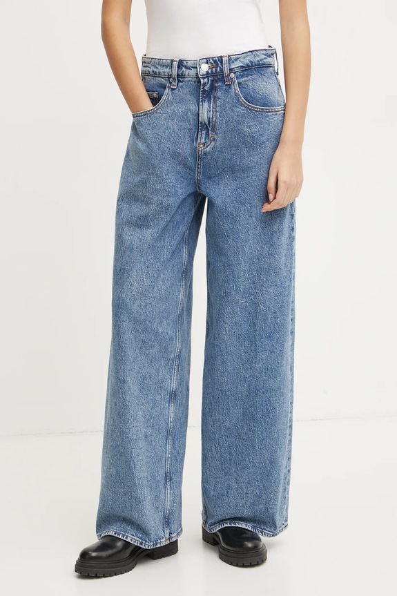 Traperice Tommy Jeans visoki plava DW0DW19755