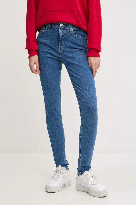 Rifle Tommy Jeans Planet friendly modrá DW0DW20220