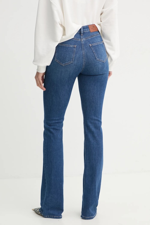 Odzież Elisabetta Franchi jeansy PJ88N51E2 niebieski