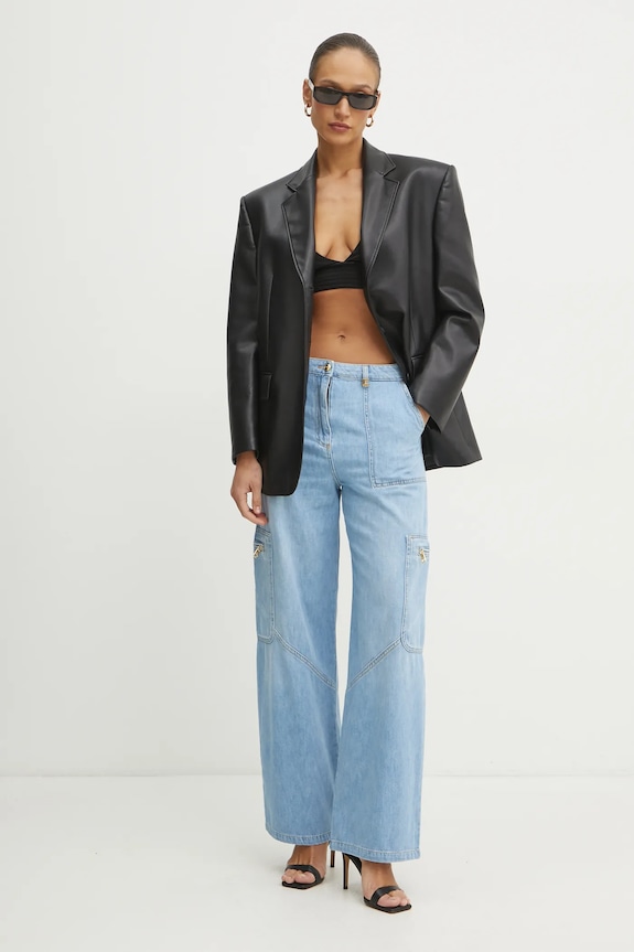 Τζιν παντελόνι Elisabetta Franchi PJ84D51E2 μπλε SS25