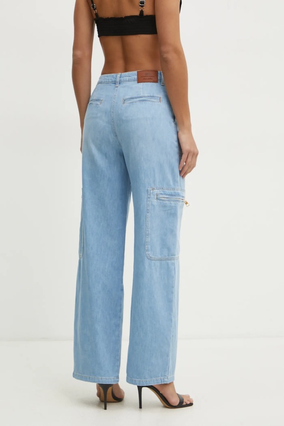 Ρούχα Τζιν παντελόνι Elisabetta Franchi PJ84D51E2 μπλε