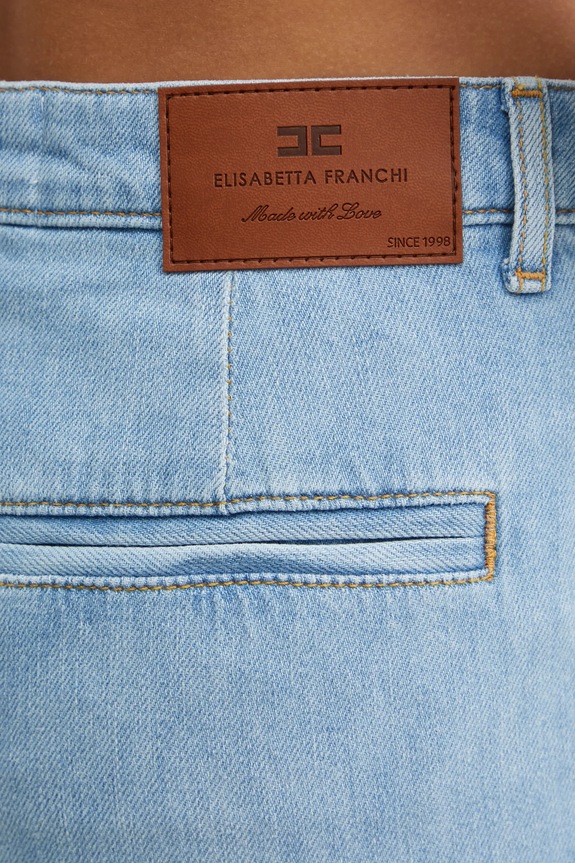 Τζιν παντελόνι Elisabetta Franchi PJ84D51E2 μπλε