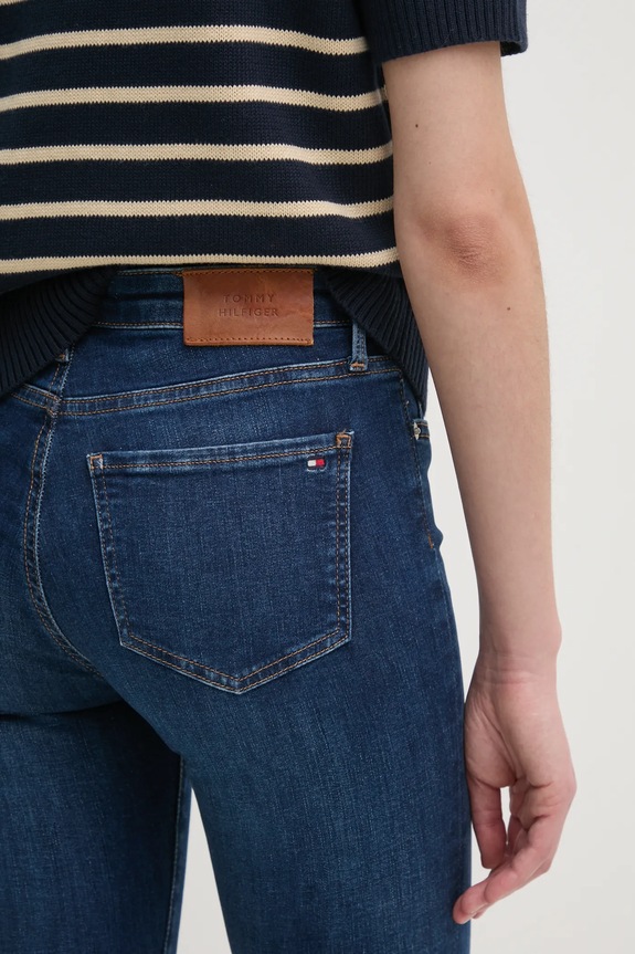 Kavbojke Tommy Hilfiger mornarsko modra WW0WW45010