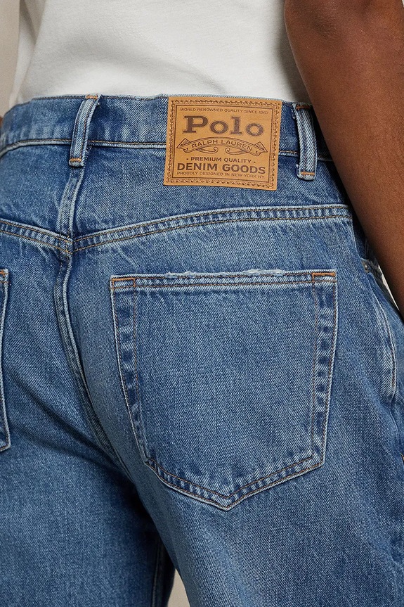 Βαμβακερό τζιν Polo Ralph Lauren 211969380 μπλε