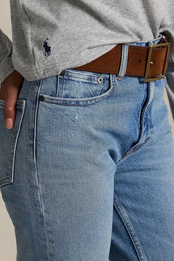 Bombažne kavbojke Polo Ralph Lauren 211970178 modra