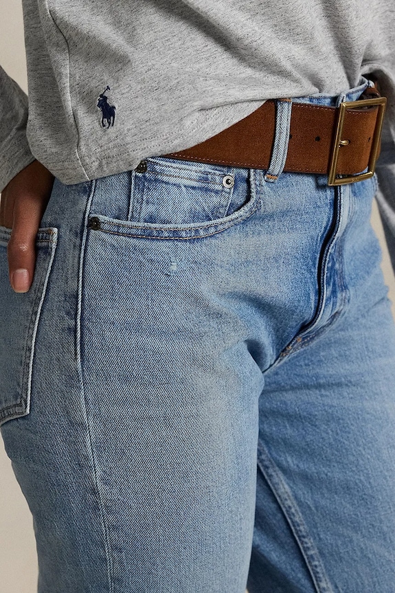 Bombažne kavbojke Polo Ralph Lauren 211970178 modra