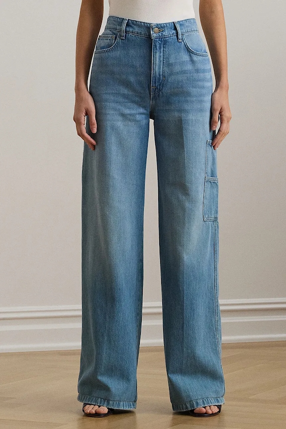 Lauren Ralph Lauren jeansy 200957690 niebieski SS25