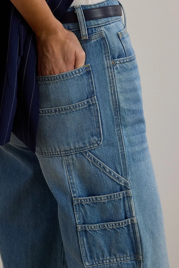 Lauren Ralph Lauren jeansy 200957690 niebieski