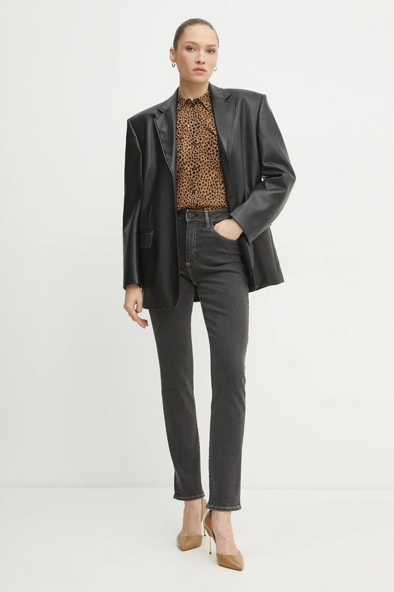 BOSS jeansi 50536602 gri SS25