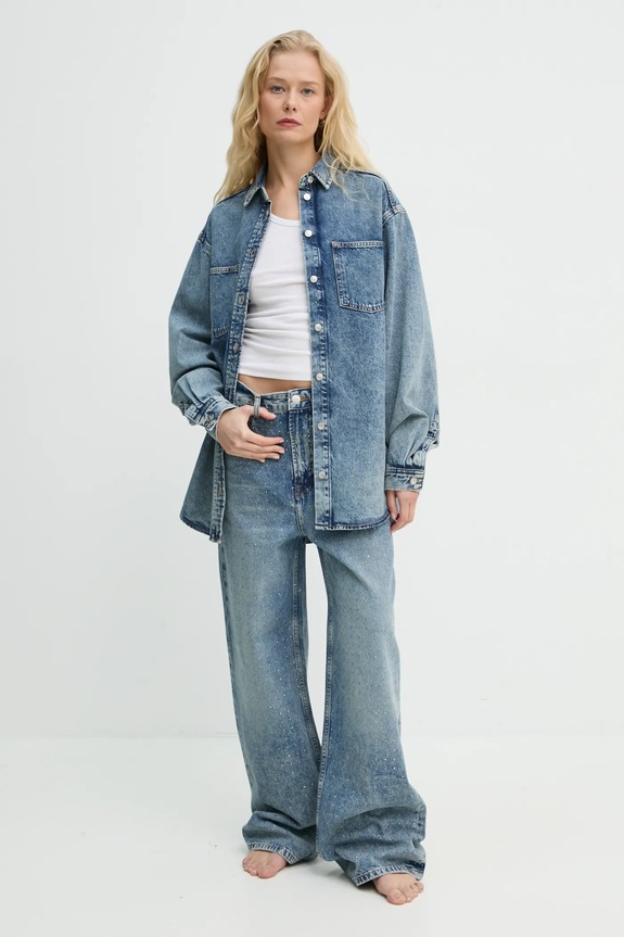 Samsoe Samsoe jeansi SHELLY F23100208 albastru SS25
