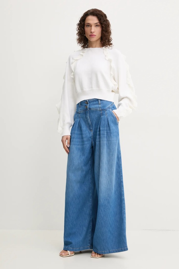 Twinset jeansy 251TP2611 niebieski SS25