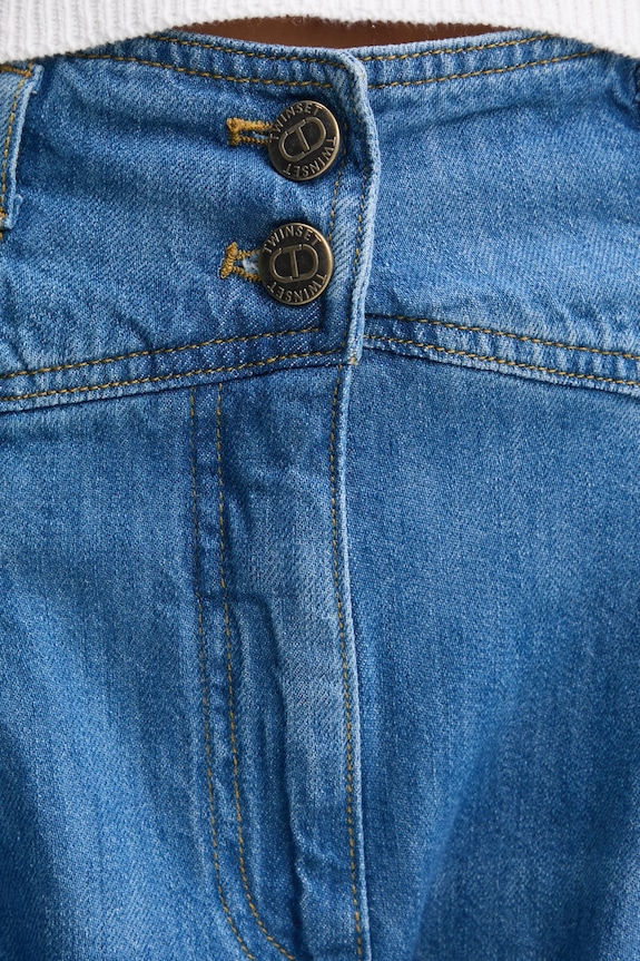 Twinset jeansy niebieski 251TP2611