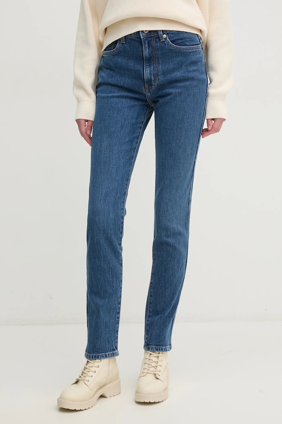 Rifle Pepe Jeans SLIM JEANS UHW BETTY Planet friendly modrá PL204590EE3