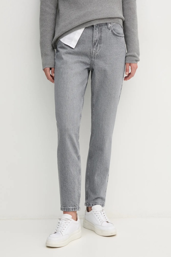 Pepe Jeans jeansy TAPERED JEANS HW VIOLET Planet friendly szary PL204591UN0