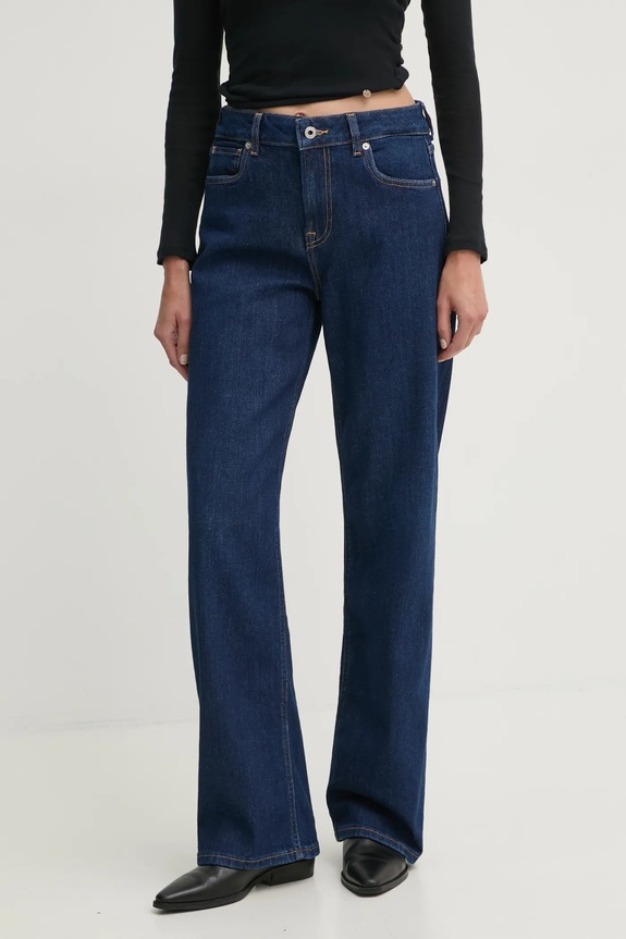 Pepe Jeans jeans LOOSE ST JEANS HW HAZEL Planet friendly blu navy PL204699EE2