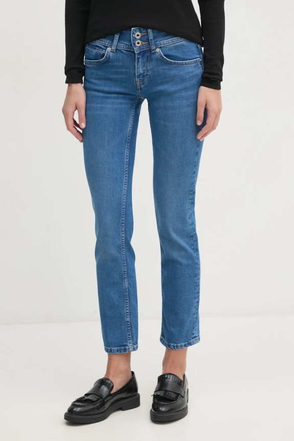 Pepe Jeans jeansi SLIM JEANS LW VENUS Planet friendly albastru PL204729NC3