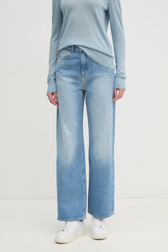 Rifle Pepe Jeans STRAIGHT JEANS UHW LEXA Planet friendly modrá PL204731MS7