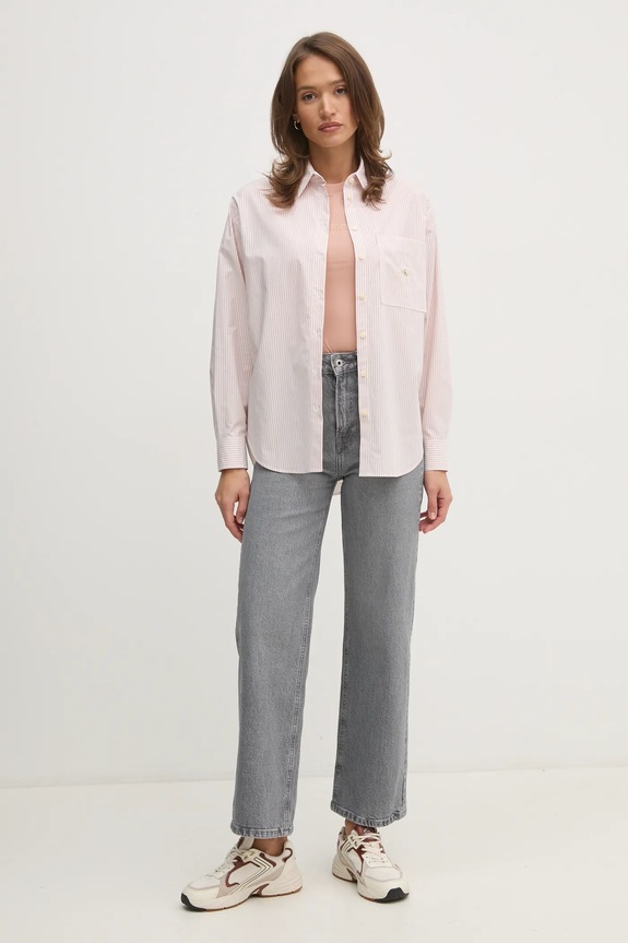 Traperice Pepe Jeans STRAIGHT JEANS UHW LEXA PL204731UN0 siva SS25