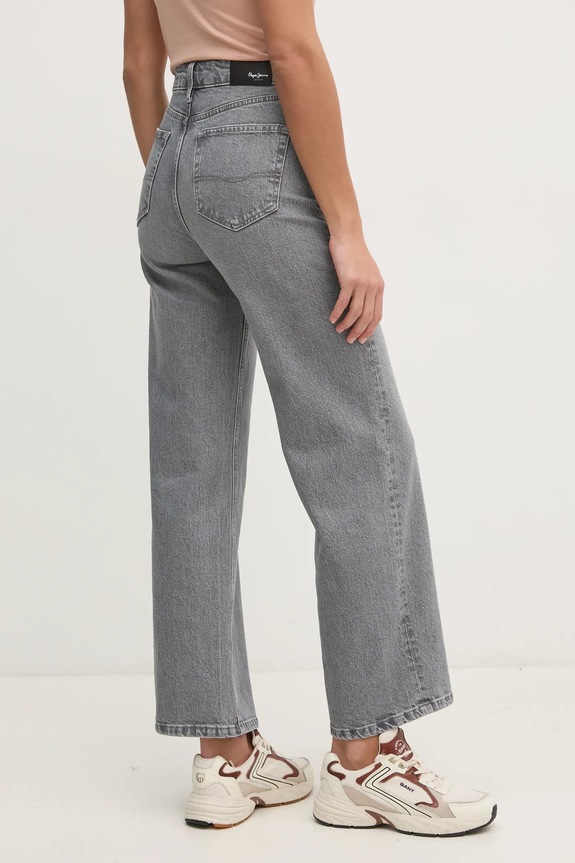 Odjeća Traperice Pepe Jeans STRAIGHT JEANS UHW LEXA PL204731UN0 siva