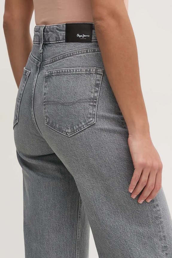 Traperice Pepe Jeans STRAIGHT JEANS UHW LEXA siva PL204731UN0