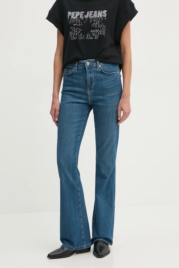 Pepe Jeans jeansi FLARE HW DION albastru PL204733IA9