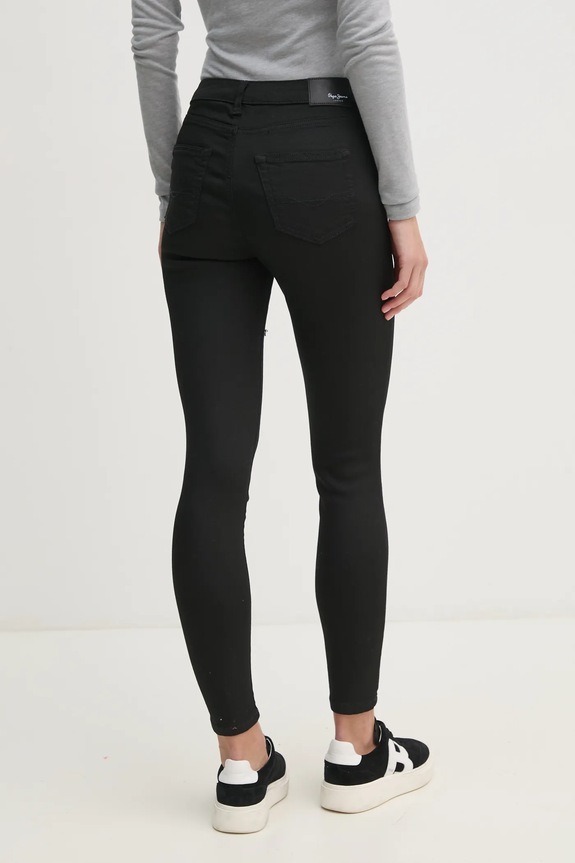 Odjeća Traperice Pepe Jeans SUPER SKINNY JEANS HW PL204738XM7 crna