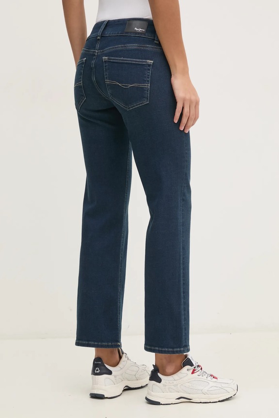 Oblečenie Rifle Pepe Jeans STRAIGHT JEANS LW VENUS PL204848ED7 tmavomodrá