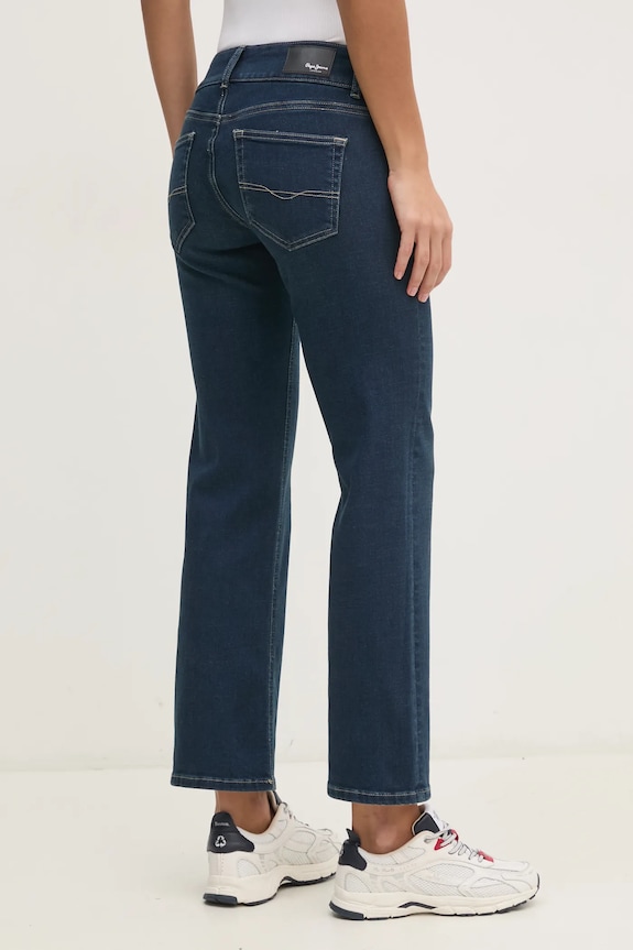 Oblečenie Rifle Pepe Jeans STRAIGHT JEANS LW VENUS PL204848ED7 tmavomodrá
