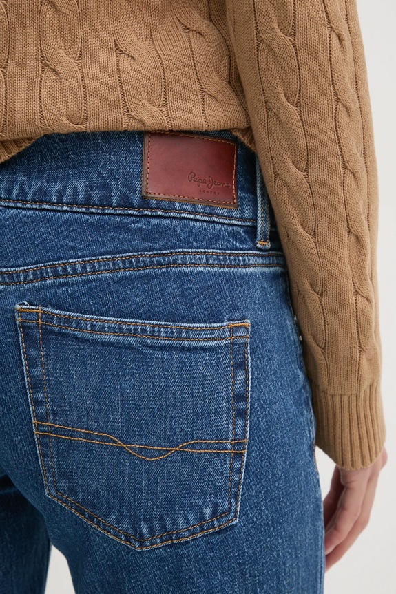Džíny Pepe Jeans STRAIGHT JEANS LW VENUS modrá PL204848EE3
